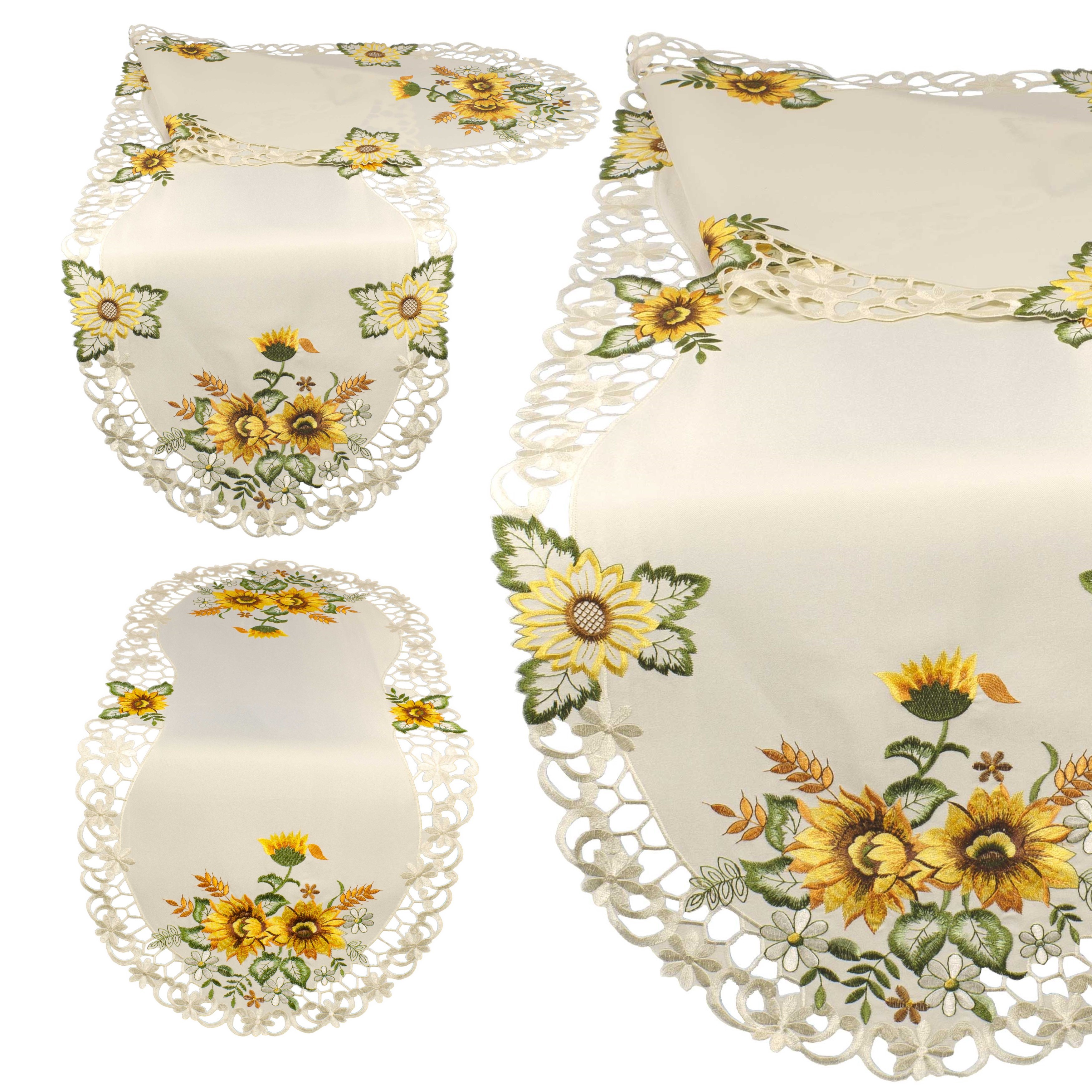 Tischläufer Ostern Tischdecke 40x100 eBay Frühling | Ostern Mitteldecke Weiß Narzissen